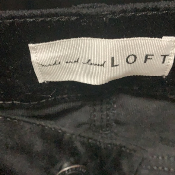 Loft | Black velour pants - Picture 5 of 6